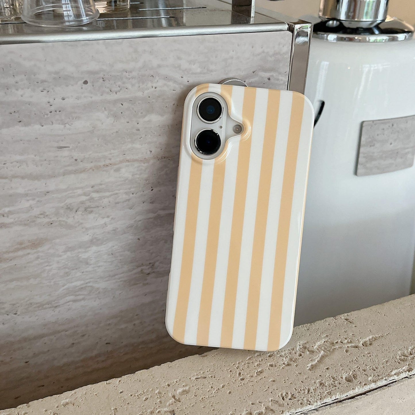 Cute Striped Phone Case Compatible with iPhone 14/13 6.1",Aesthetic Trendy Retro Stripe Pattern Chic Pretty Stylish Protective Girls Women Cover for iPhone 14/13-Black White