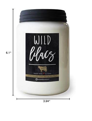 Milkhouse Candle Company - Balsam & Cedar - 26oz Beeswax and Soy Candles - Farmhouse Collection - 100% Natural, Paraffin Free, with Premium Fragrance Oil, Glass Jars with Lids