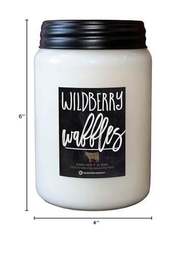 Milkhouse Candle Company - Balsam & Cedar - 26oz Beeswax and Soy Candles - Farmhouse Collection - 100% Natural, Paraffin Free, with Premium Fragrance Oil, Glass Jars with Lids