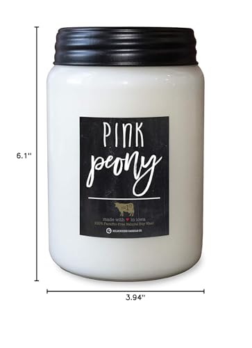 Milkhouse Candle Company - Balsam & Cedar - 26oz Beeswax and Soy Candles - Farmhouse Collection - 100% Natural, Paraffin Free, with Premium Fragrance Oil, Glass Jars with Lids