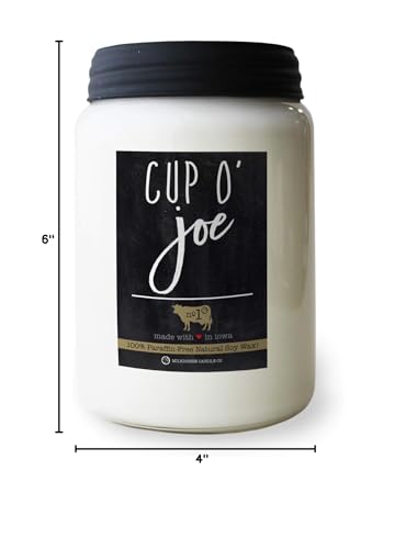 Milkhouse Candle Company - Balsam & Cedar - 26oz Beeswax and Soy Candles - Farmhouse Collection - 100% Natural, Paraffin Free, with Premium Fragrance Oil, Glass Jars with Lids