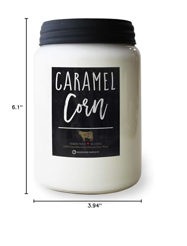 Milkhouse Candle Company - Balsam & Cedar - 26oz Beeswax and Soy Candles - Farmhouse Collection - 100% Natural, Paraffin Free, with Premium Fragrance Oil, Glass Jars with Lids