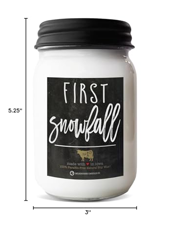 Milkhouse Candle Company - Balsam & Cedar - 26oz Beeswax and Soy Candles - Farmhouse Collection - 100% Natural, Paraffin Free, with Premium Fragrance Oil, Glass Jars with Lids