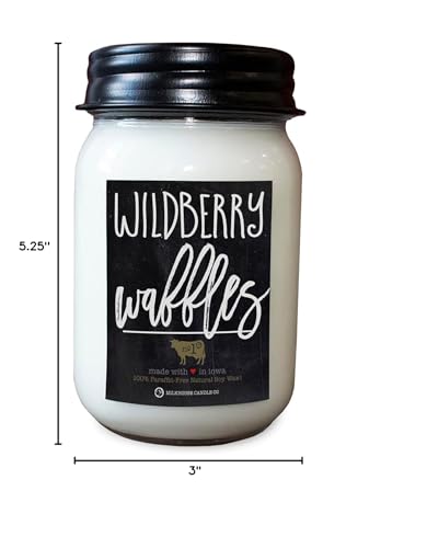 Milkhouse Candle Company - Balsam & Cedar - 26oz Beeswax and Soy Candles - Farmhouse Collection - 100% Natural, Paraffin Free, with Premium Fragrance Oil, Glass Jars with Lids