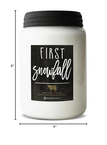 Milkhouse Candle Company - Balsam & Cedar - 26oz Beeswax and Soy Candles - Farmhouse Collection - 100% Natural, Paraffin Free, with Premium Fragrance Oil, Glass Jars with Lids