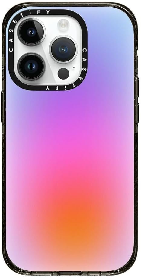 CASETiFY Impact iPhone 15 Pro Max Case [4X Military Grade Drop Tested / 8.2ft Drop Protection/Compatible with Magsafe] White/Black Colorblock - Clear Black