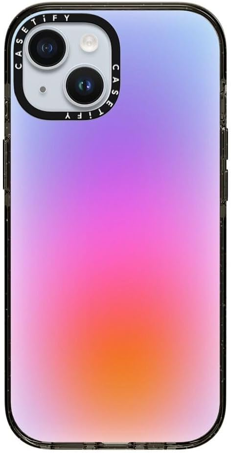 CASETiFY Impact iPhone 15 Pro Max Case [4X Military Grade Drop Tested / 8.2ft Drop Protection/Compatible with Magsafe] White/Black Colorblock - Clear Black