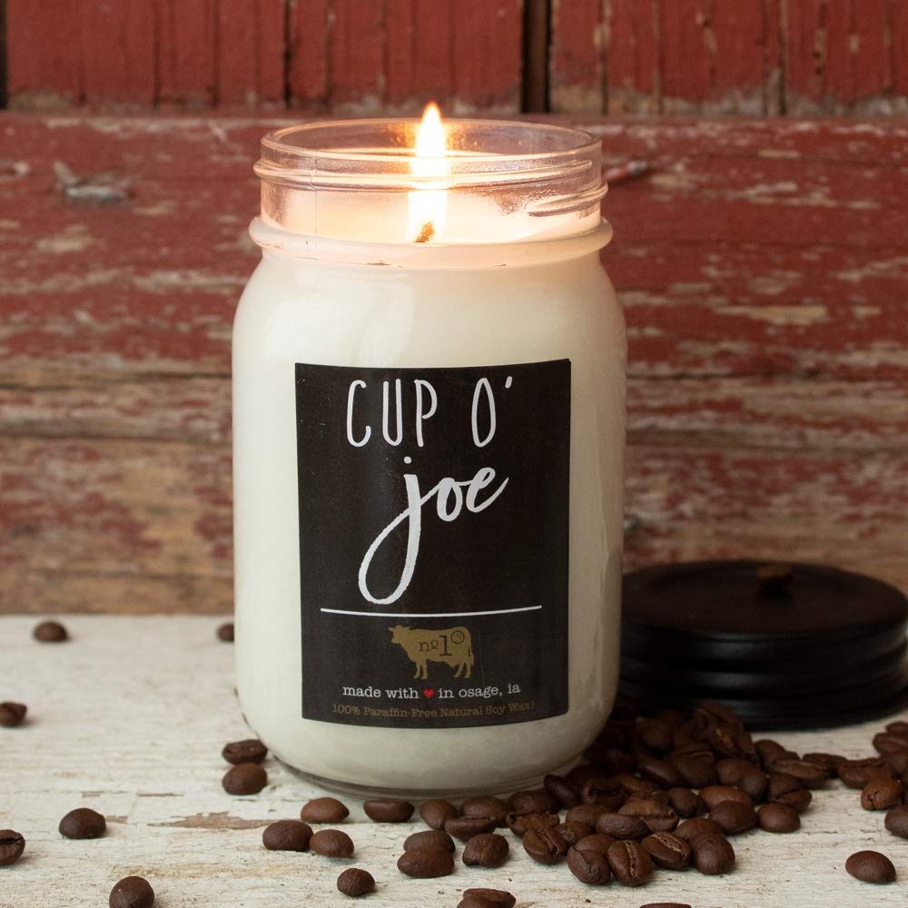 Milkhouse Candle Company - Balsam & Cedar - 26oz Beeswax and Soy Candles - Farmhouse Collection - 100% Natural, Paraffin Free, with Premium Fragrance Oil, Glass Jars with Lids