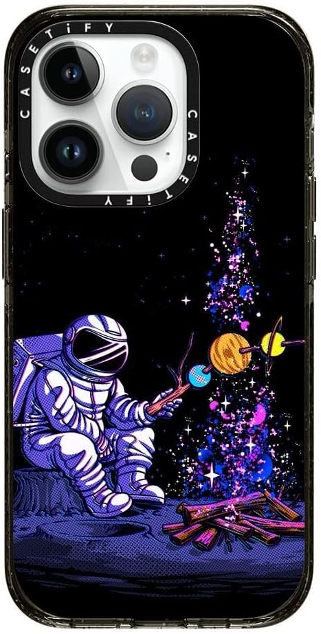 CASETiFY Impact iPhone 15 Pro Max Case [4X Military Grade Drop Tested / 8.2ft Drop Protection/Compatible with Magsafe] White/Black Colorblock - Clear Black