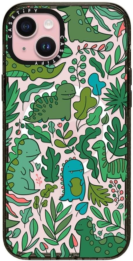 CASETiFY Impact iPhone 15 Pro Max Case [4X Military Grade Drop Tested / 8.2ft Drop Protection/Compatible with Magsafe] White/Black Colorblock - Clear Black