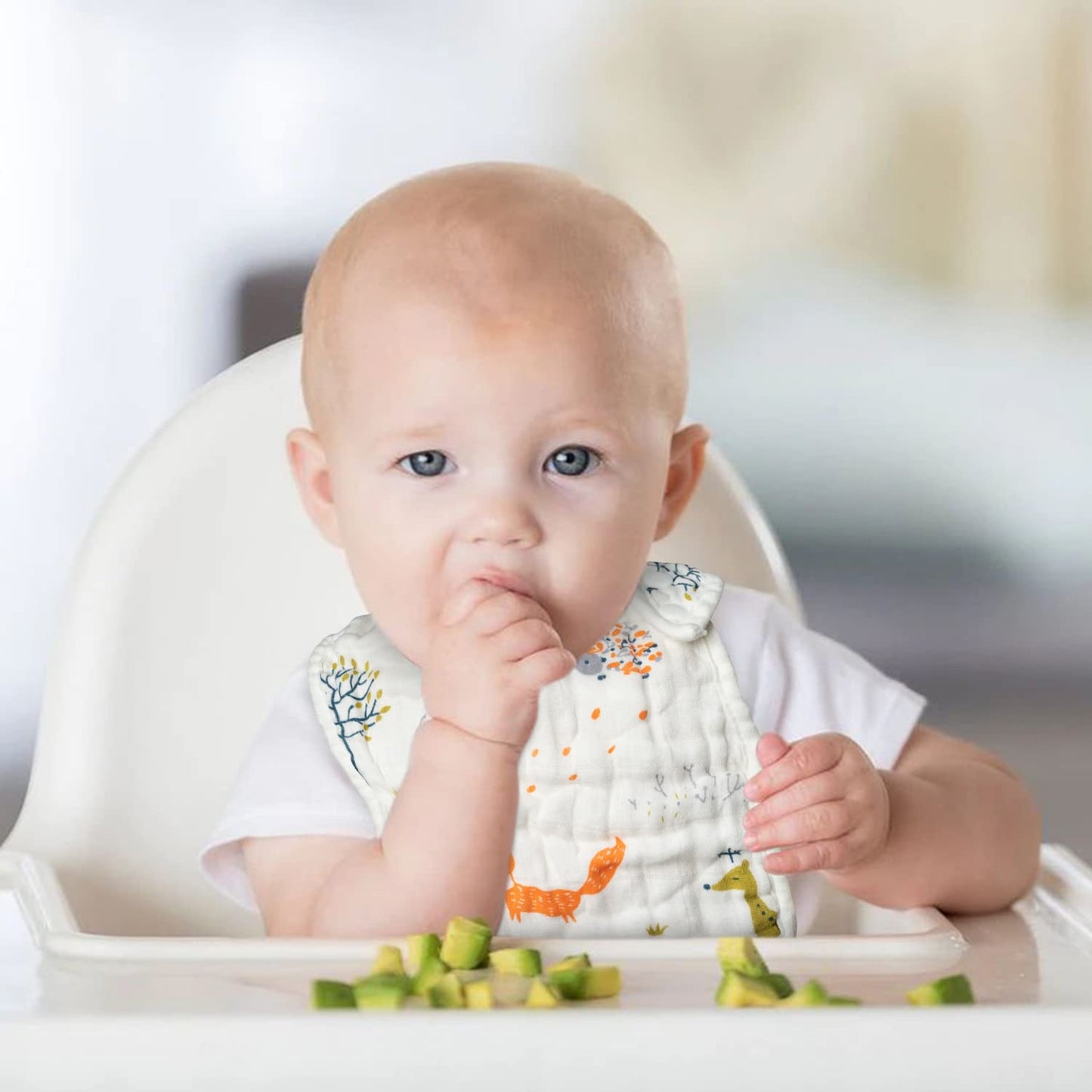 Zainpe 6Pcs Snap Muslin Cotton Bibs for Baby Love Heart Milk Letter Pattern Bib with 6 Absorbent Soft Layers, Machine Washable Burp Cloths for Infants Newborns Toddlers Drooling Feeding and Teething