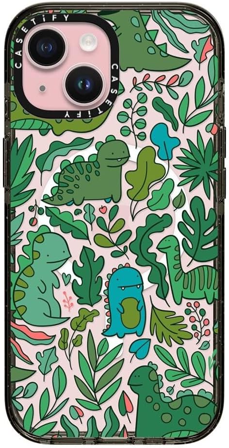 CASETiFY Impact iPhone 15 Pro Max Case [4X Military Grade Drop Tested / 8.2ft Drop Protection/Compatible with Magsafe] White/Black Colorblock - Clear Black