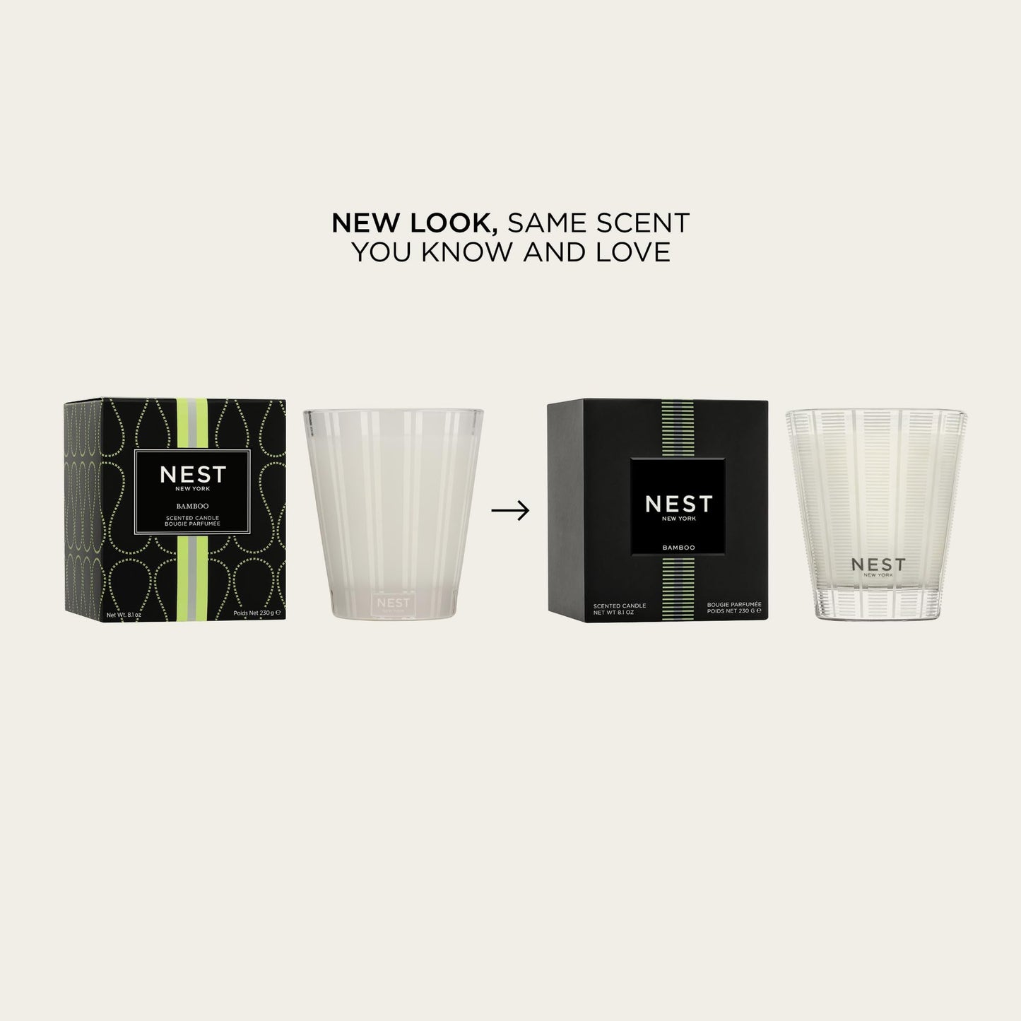 NEST New York Scented Classic Candle, Amber & Incense - 8.1 oz - Up to 60-Hour Burn Time - Reusable Glass Vessel