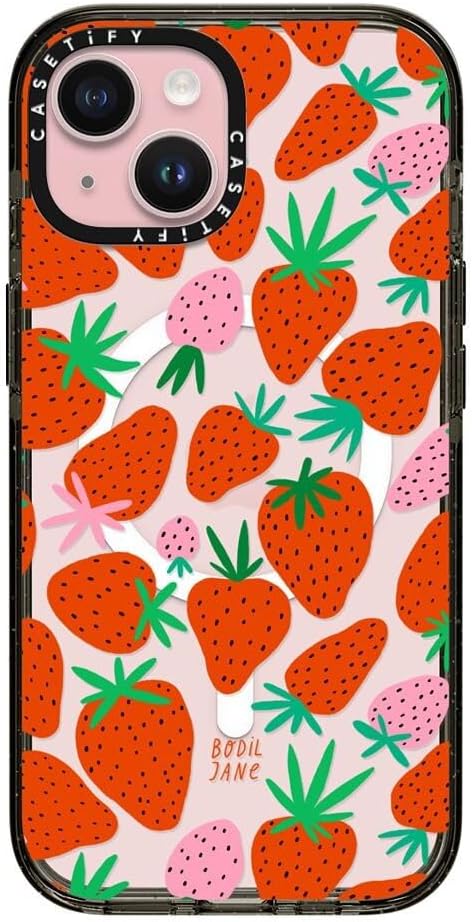 CASETiFY Impact iPhone 15 Pro Max Case [4X Military Grade Drop Tested / 8.2ft Drop Protection/Compatible with Magsafe] White/Black Colorblock - Clear Black