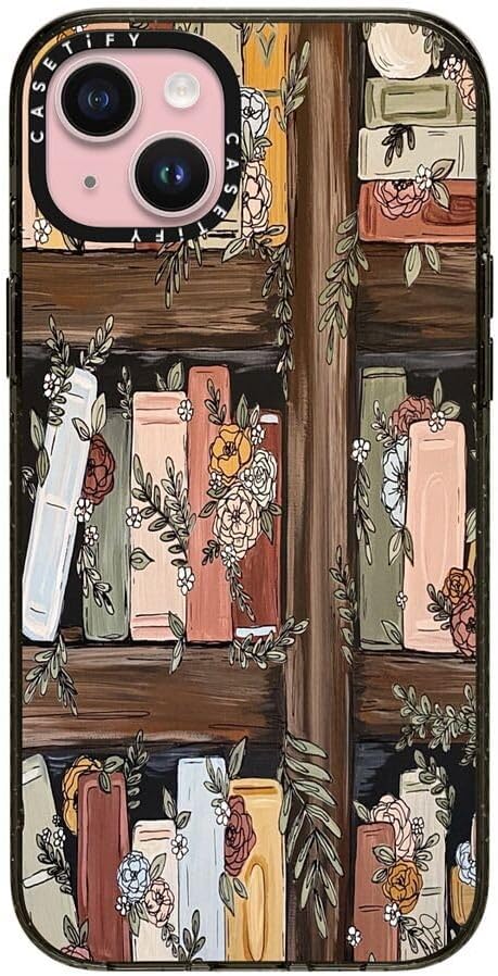 CASETiFY Impact iPhone 15 Pro Max Case [4X Military Grade Drop Tested / 8.2ft Drop Protection/Compatible with Magsafe] White/Black Colorblock - Clear Black