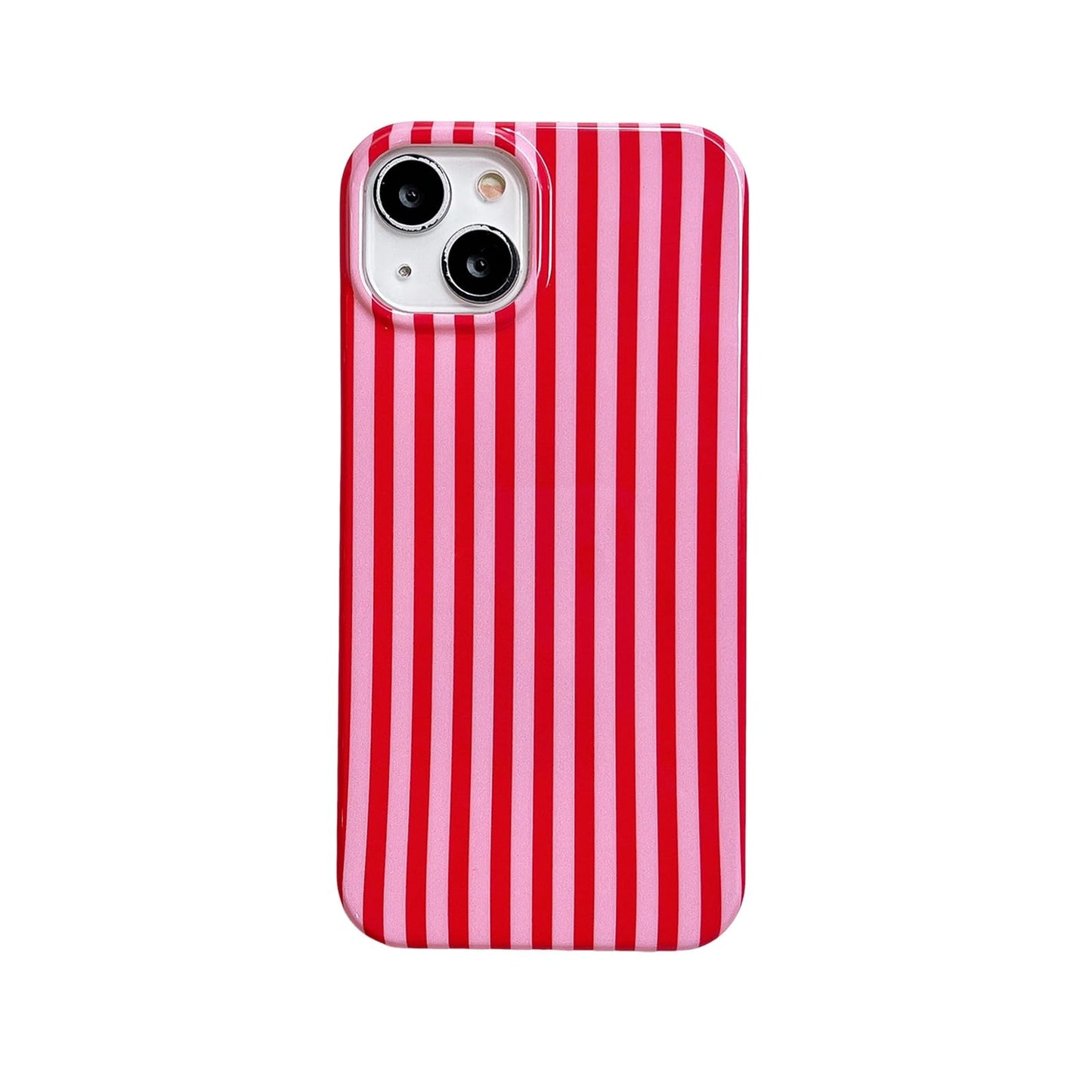 Cute Striped Phone Case Compatible with iPhone 14/13 6.1",Aesthetic Trendy Retro Stripe Pattern Chic Pretty Stylish Protective Girls Women Cover for iPhone 14/13-Black White