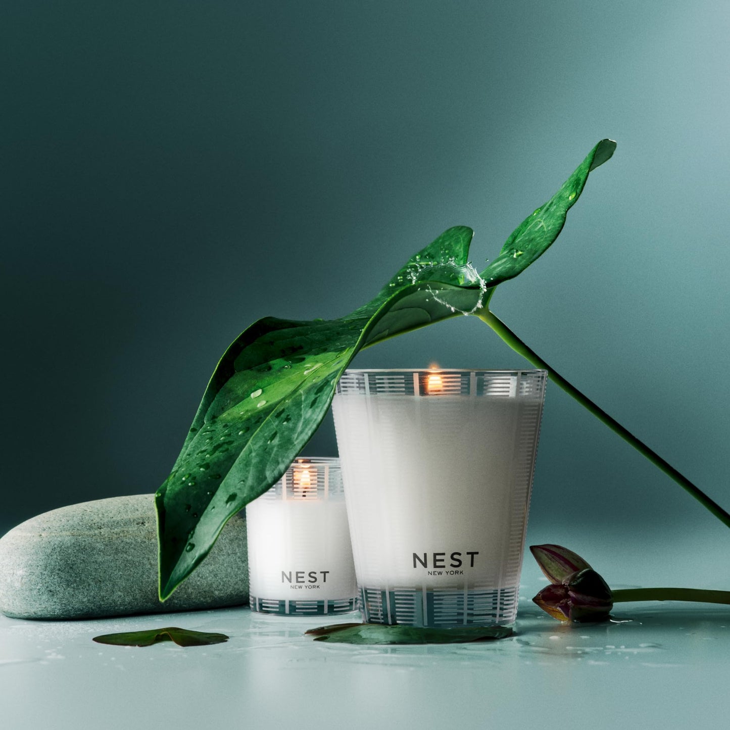 NEST New York Scented Classic Candle, Amber & Incense - 8.1 oz - Up to 60-Hour Burn Time - Reusable Glass Vessel
