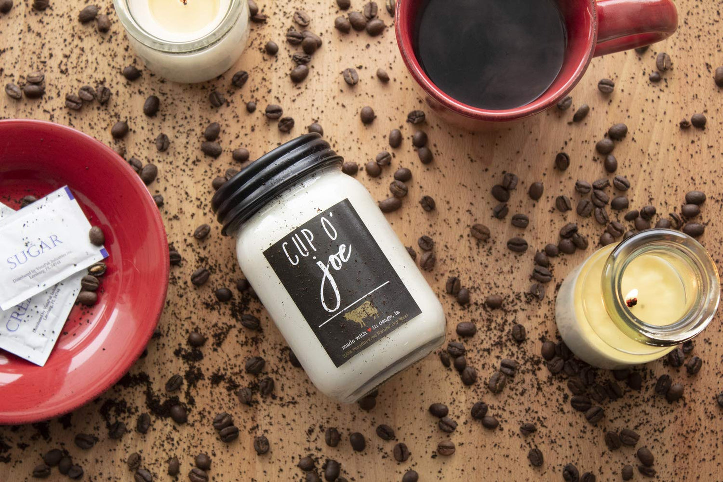 Milkhouse Candle Company - Balsam & Cedar - 26oz Beeswax and Soy Candles - Farmhouse Collection - 100% Natural, Paraffin Free, with Premium Fragrance Oil, Glass Jars with Lids