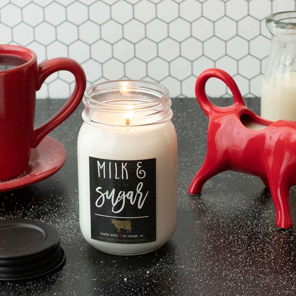 Milkhouse Candle Company - Balsam & Cedar - 26oz Beeswax and Soy Candles - Farmhouse Collection - 100% Natural, Paraffin Free, with Premium Fragrance Oil, Glass Jars with Lids