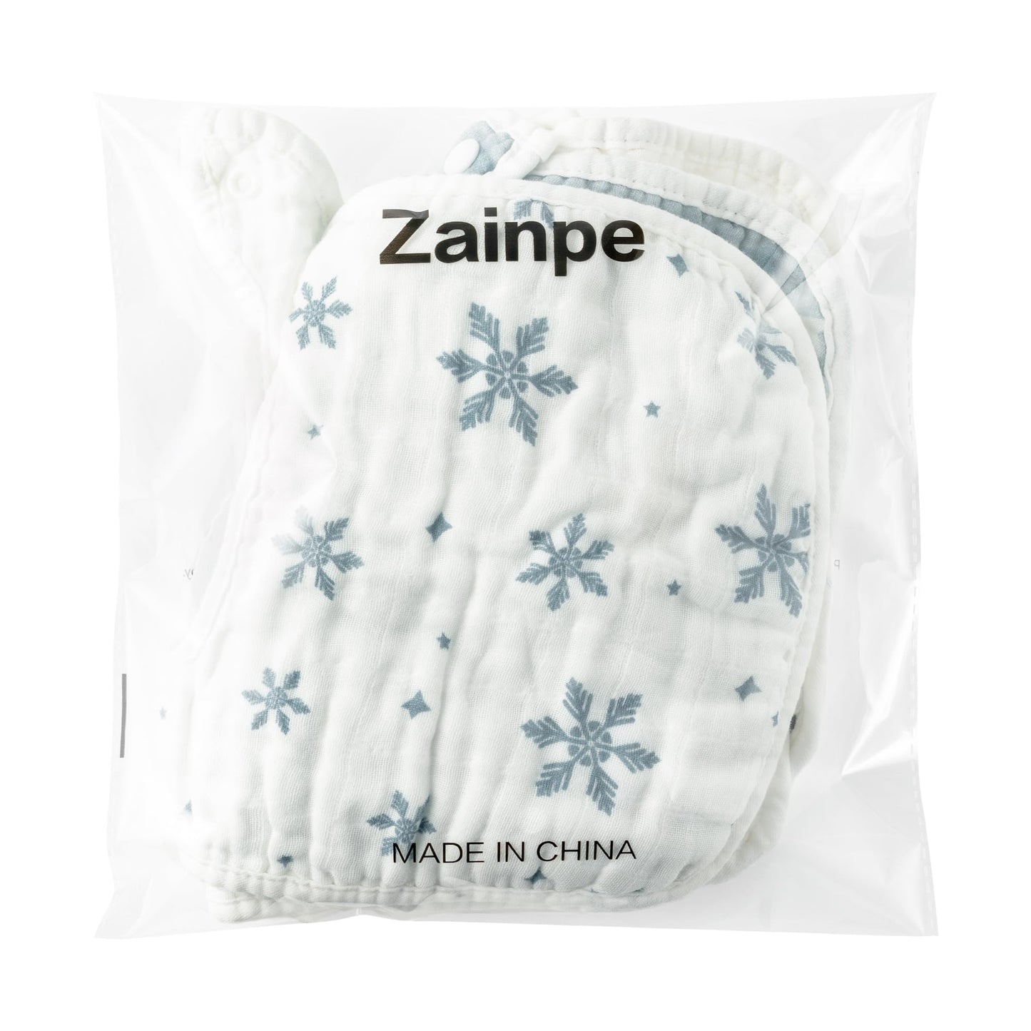 Zainpe 6Pcs Snap Muslin Cotton Bibs for Baby Love Heart Milk Letter Pattern Bib with 6 Absorbent Soft Layers, Machine Washable Burp Cloths for Infants Newborns Toddlers Drooling Feeding and Teething