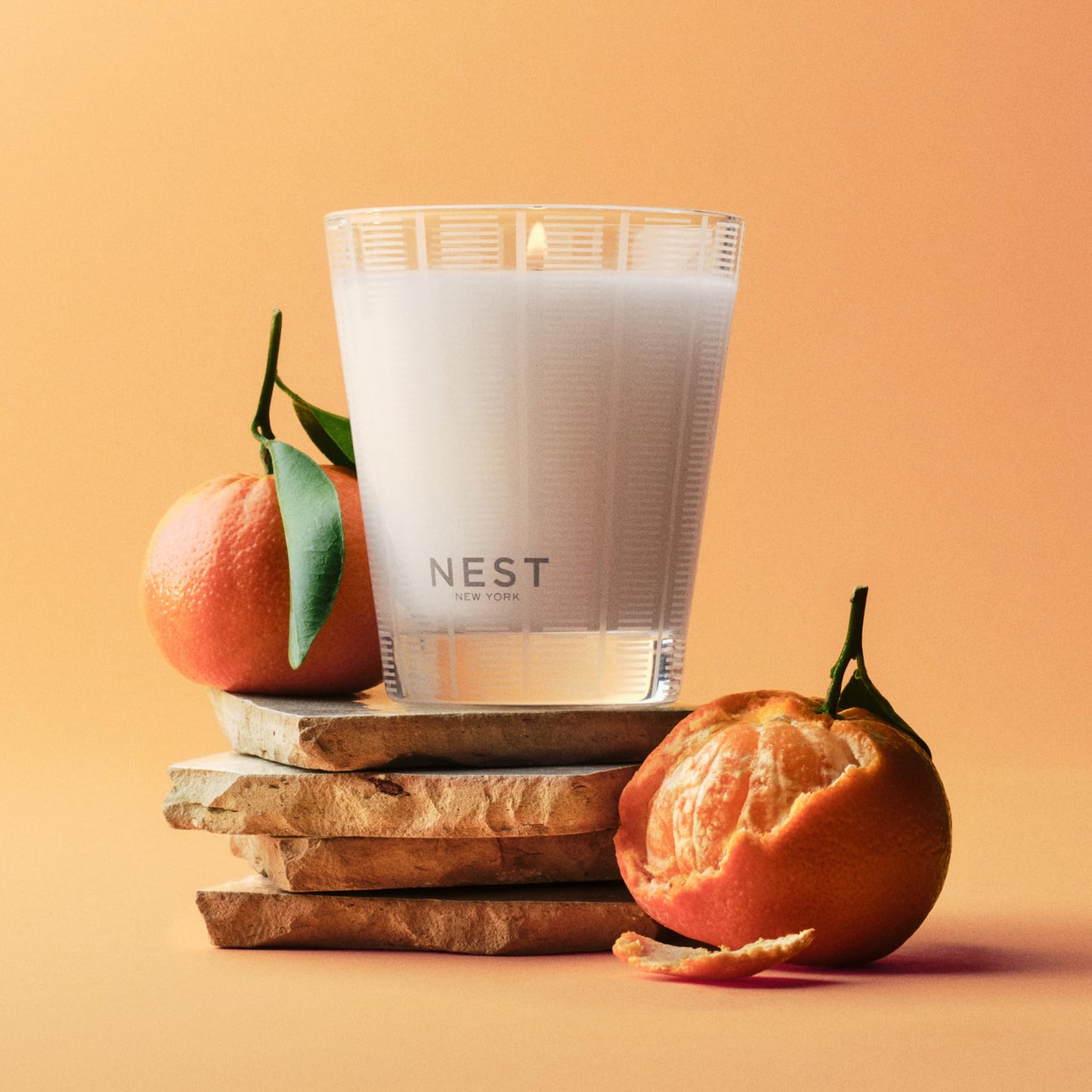 NEST New York Scented Classic Candle, Amber & Incense - 8.1 oz - Up to 60-Hour Burn Time - Reusable Glass Vessel