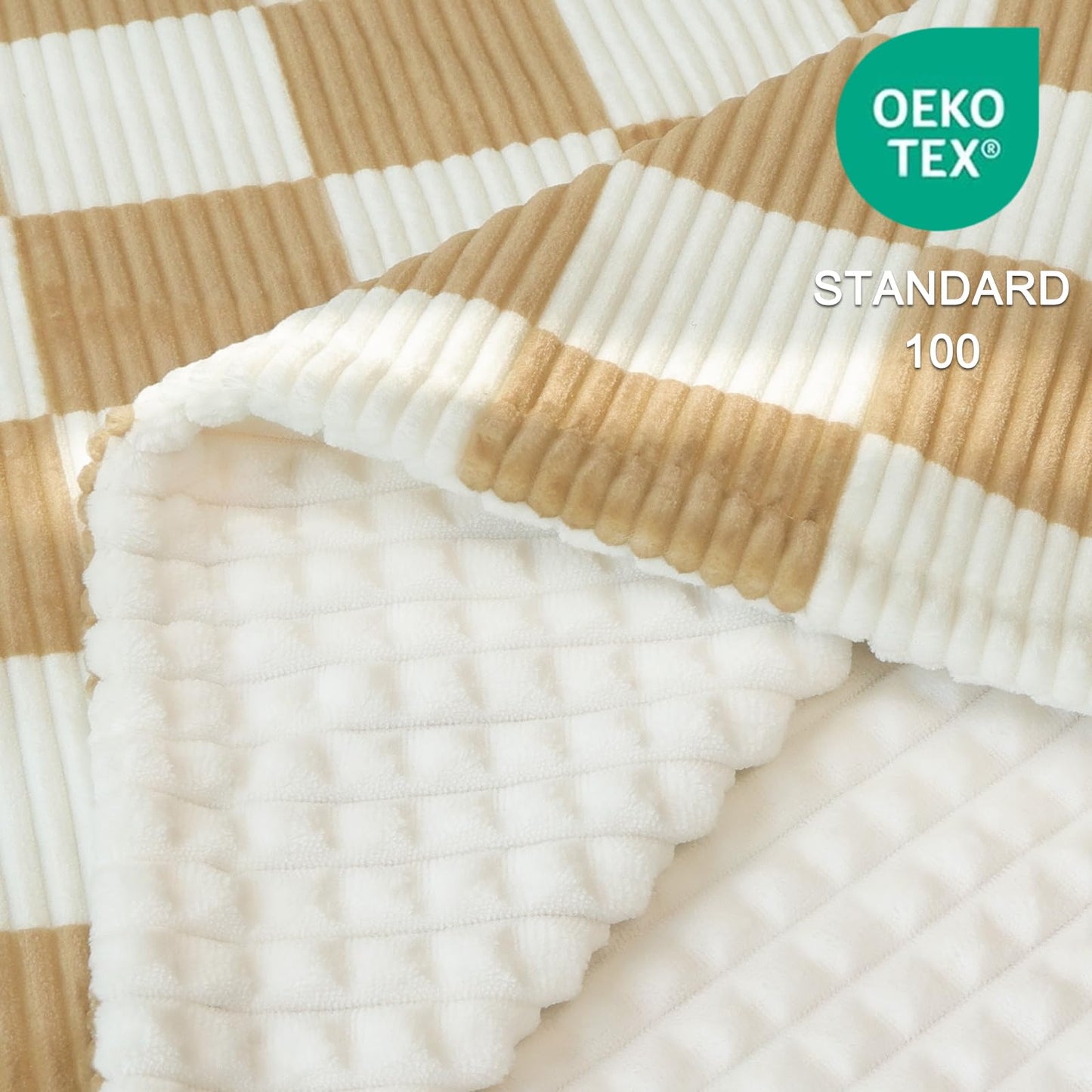 HOMRITAR Black and White Baby Blanket for Boys Ultra Soft Warm Lightweight Toddler Blanket with High Contrast Checkered, 3D Double Layer Fleece for Newborn Visual Touch Sensory 30x40 Inch