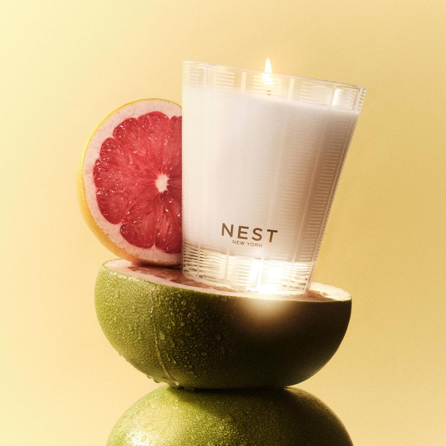 NEST New York Scented Classic Candle, Amber & Incense - 8.1 oz - Up to 60-Hour Burn Time - Reusable Glass Vessel