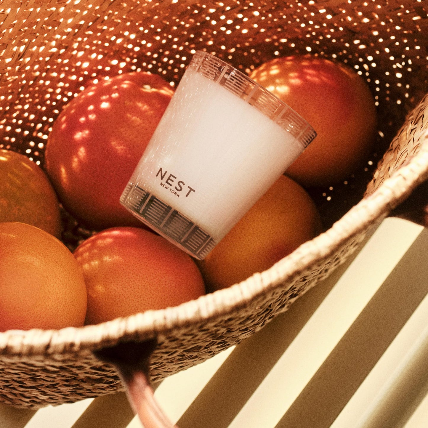 NEST New York Scented Classic Candle, Amber & Incense - 8.1 oz - Up to 60-Hour Burn Time - Reusable Glass Vessel