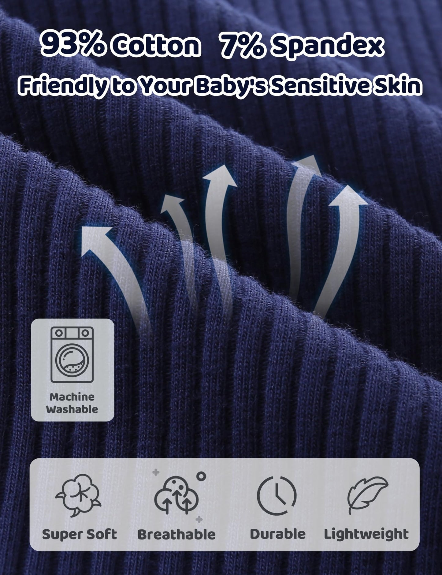 Newborn Unisex Baby Clothes 0-3 Months,Long Sleeve Onesie Infant Coming Home Outfits Romper with Mittens & Hat