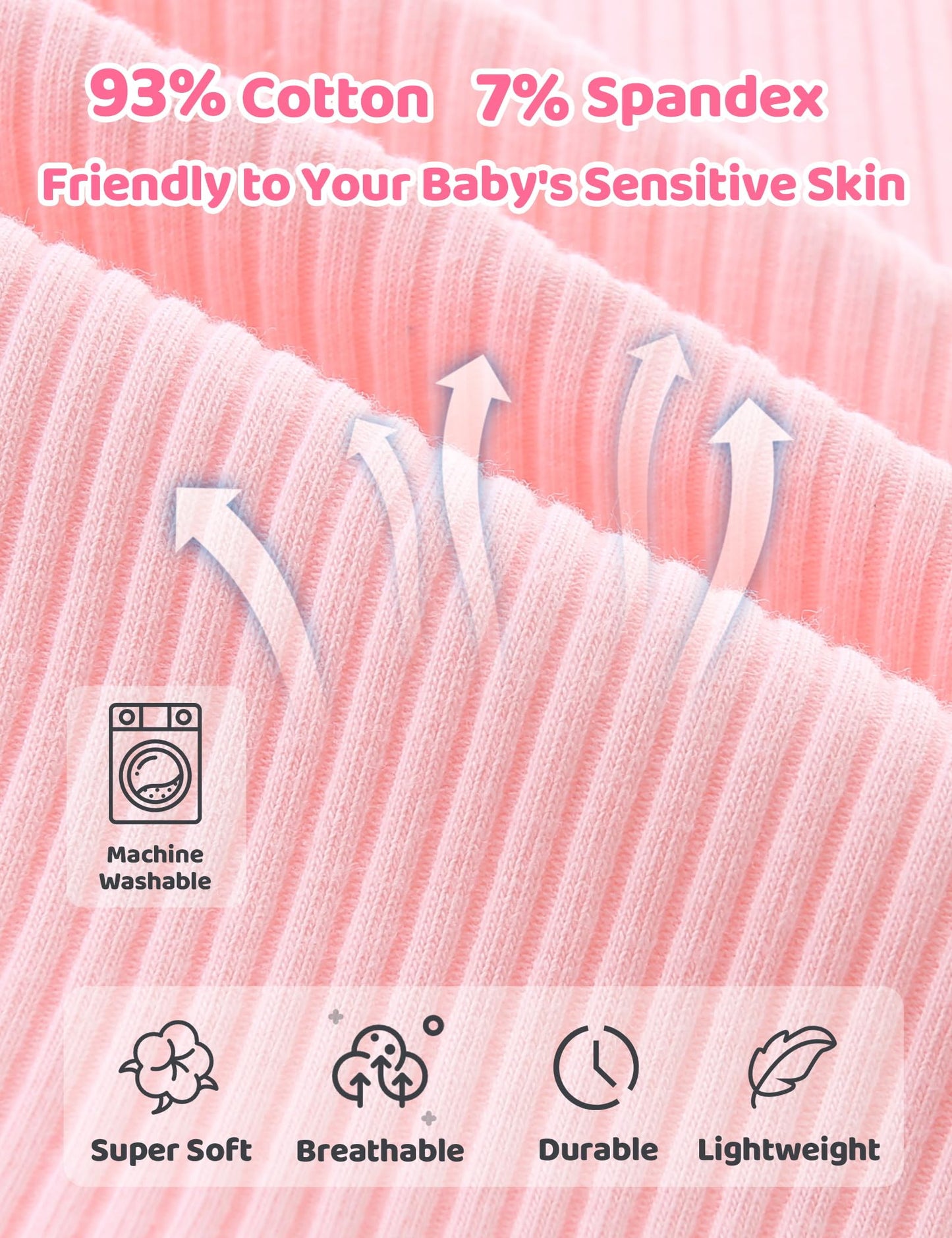 Newborn Unisex Baby Clothes 0-3 Months,Long Sleeve Onesie Infant Coming Home Outfits Romper with Mittens & Hat