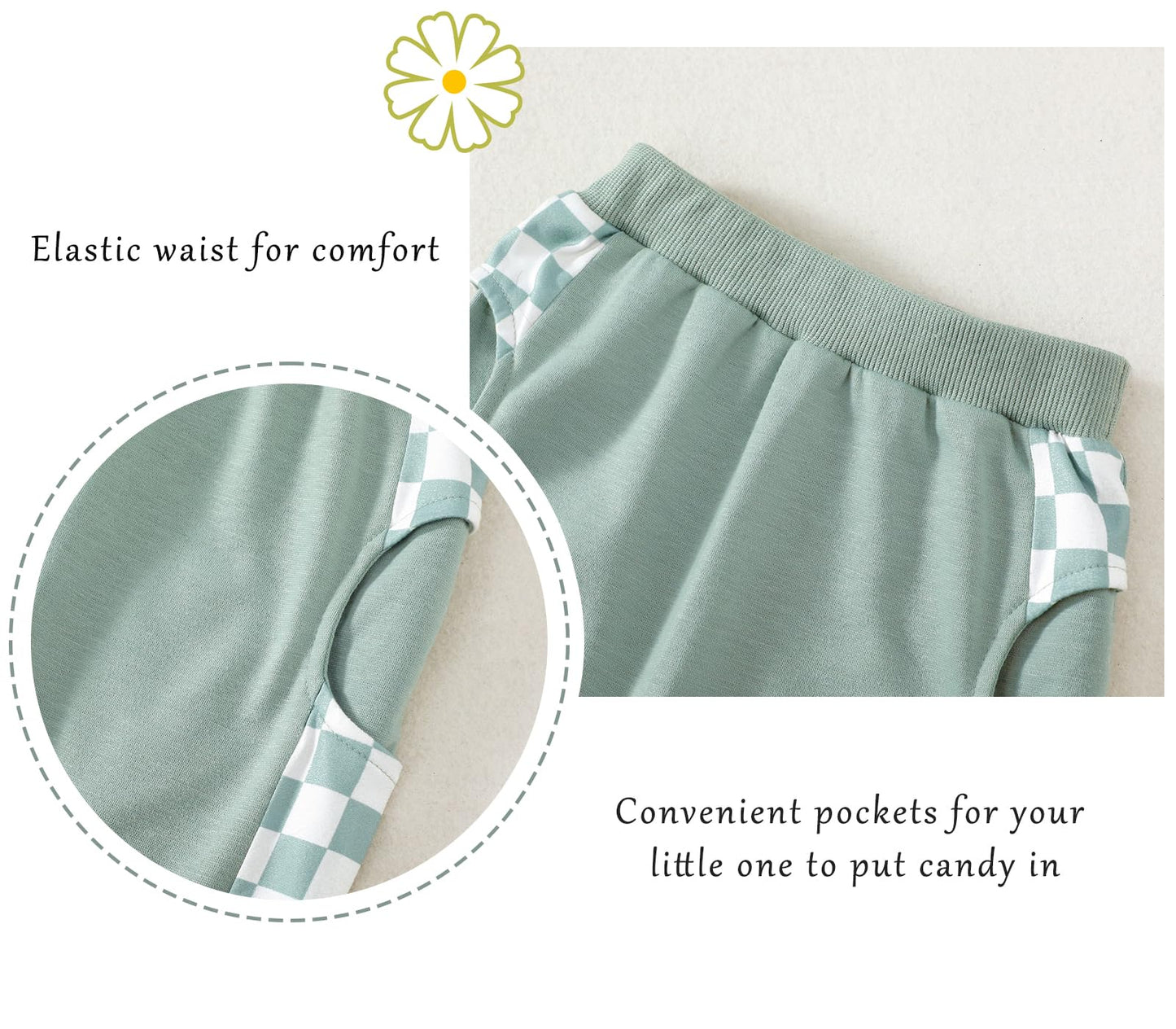 AMAWMW Infant Baby Girl Clothes Long Sleeve Loose Sweatshirts Pockets Pants Headband Outfits Fall Winter Spring Gift